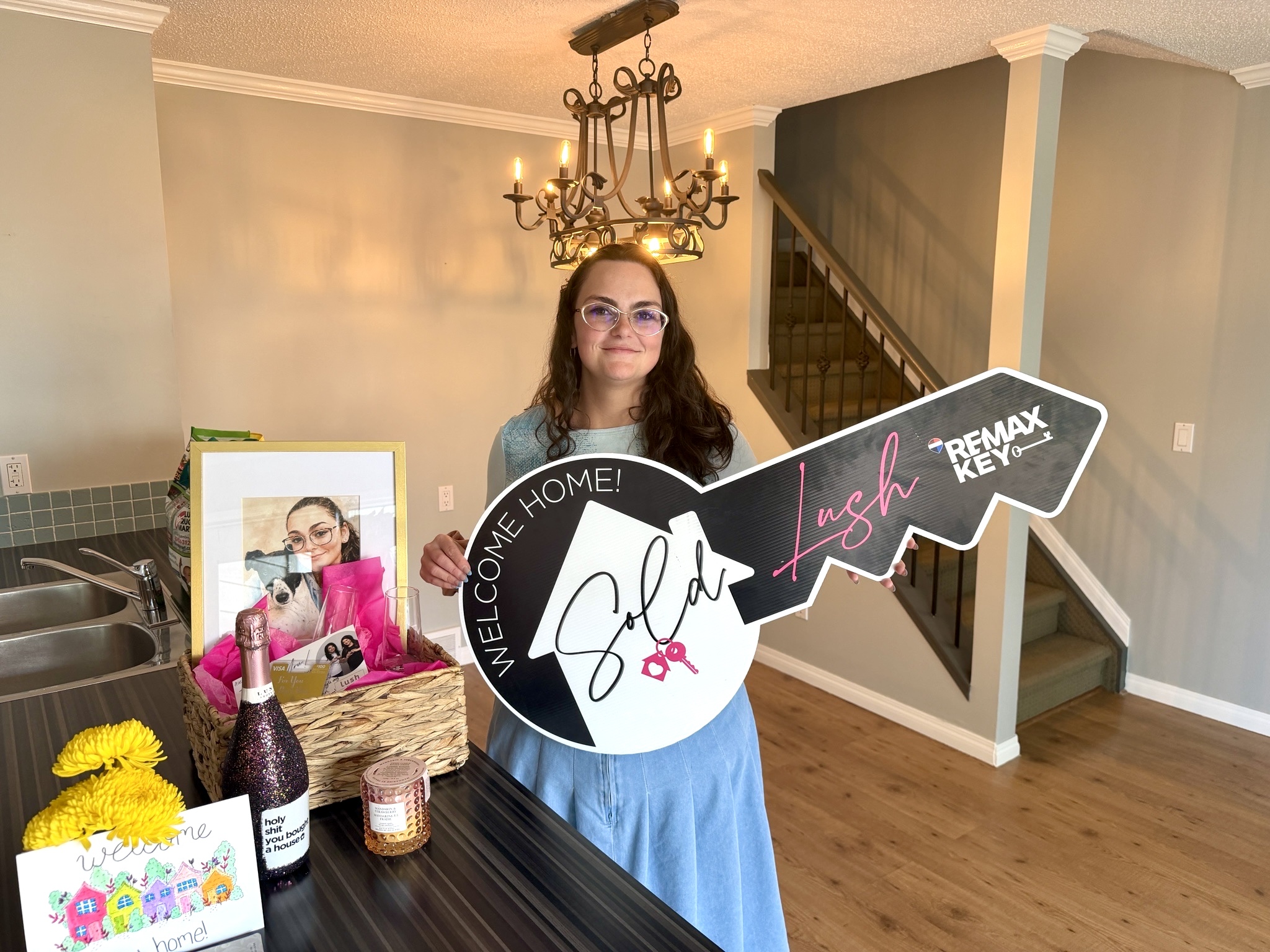 First-time home buyers celebrating their purchase