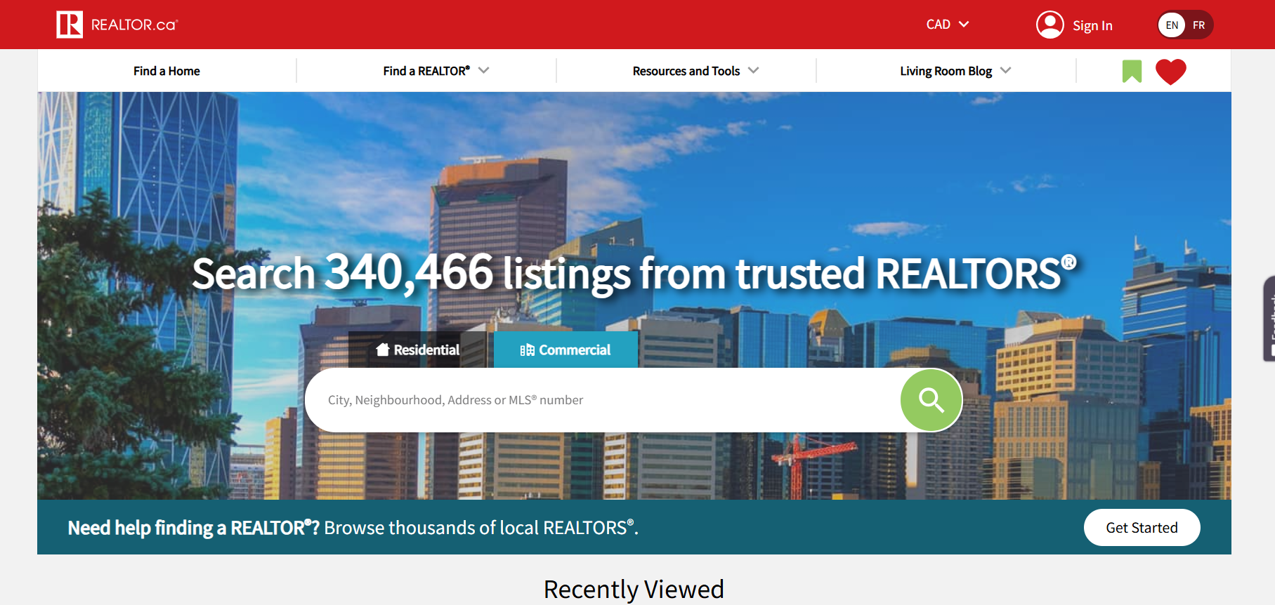 Home search tools used during the property search phase